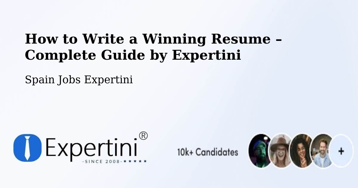 Resume Writing Guide for Job Seekers – Sort - Sort, Spain Jobs Expertini